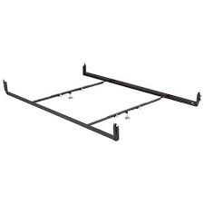 Hook on bed rails queen/eastern king with center support and 2 glides. Queen Bed Side Rails With Hooks Center Support F88004 Stl Beds