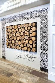Easy Diy Wood Slice Fireplace Cover