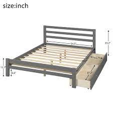 anbazar gray full size bed frame full