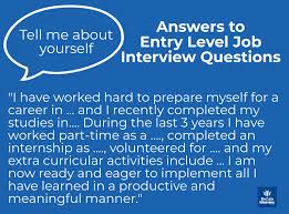 15 entry level job interview questions
