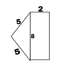 Na rysunku przedstawiono fragment siatki graniastosłupa prostego, którego  podstawą jest trójkąt - Brainly.pl