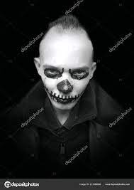 man scary makeup halloween stock photo