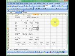 Crossover Calculation With Excel