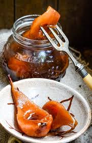 sweet and sour ed pickled pears
