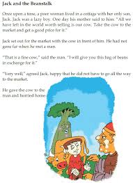 Jack asked, what will you give me in return for my cow?. Grade 1 Reading Lesson 24 Fairy Tales Jack And The Beanstalk 1 Grade 1 Reading Reading Lessons Reading Comprehension Lessons