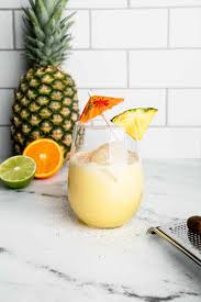 tropical pineapple and coconut mocktail