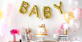 pink and gold baby shower ideas