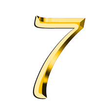 7 (seven) is the natural number following 6 and preceding 8. Golden Number 7 Icons Png Free Png And Icons Downloads