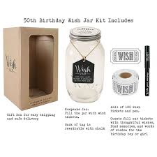 top shelf 50th birthday wish jar