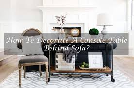how to decorate a console table behind