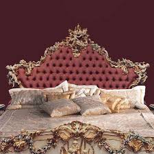Luxury On Deep Red Fabric Bed Frame