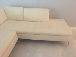 modern white leather sofa cau d ax