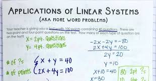 Linear Equations Word Problems Inb