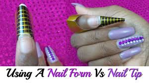 nail forms for beginners form vs tip