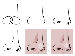 How to draw a simplified cartoon nose step 1 cartoon styles often simplify features including cartoon noses. Drawing A Cartoon Nose