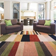 how to decorate with striped rugs the