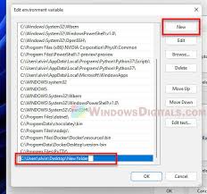 path environment variable in windows 11