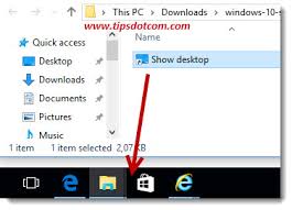 See desktop icon stock video clips. Windows 10 Show Desktop Icon How To Get It