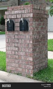 Neighborhood Brick Double Mailbox Brick Mailbox Mailbox