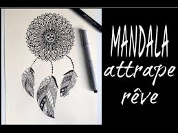 Un mandala attrape rêve très stylé à colorier de dessin attrape reve a imprimer. Tuto Mandala Attrape Reve Youtube