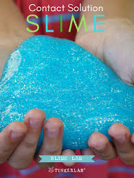 easy contact solution glitter slime