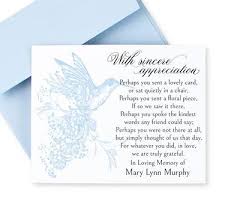 personalized sympathy thank you notes