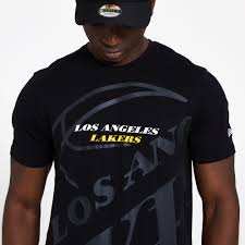 Men's los angeles lakers purple primary logo t, shirt, nba. Los Angeles Lakers T Shirt Mit Farbverlauf Und Grafik Schwarz New Era Cap