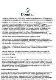 domtar corporation announces