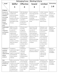 Essay Grading Rubric  version        Told  Mostly  Through Comics