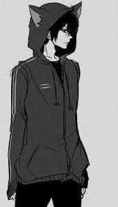 Black and white penguin anime boy, wearing black apron with penguin~hawt. Anime Boy With Black Hoodie And Mask Novocom Top