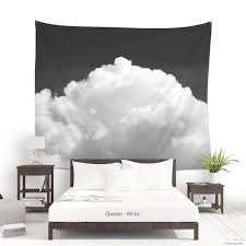 Fabric Hanging Art Of A White Cloud