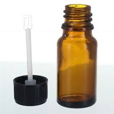 Applicator Cap 10ml Amber Glass Bottle