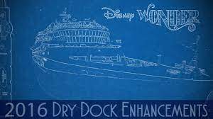disney wonder dry dock enhancements