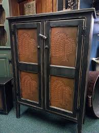 Primitive Style Tin Panel Door Pie Safe
