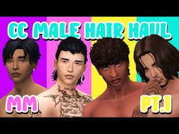 maxis match male hair haul over 99