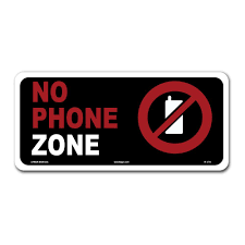 Lynch Sign 9 In X 3 In No Phone Zone Sign Printed On More Durable Thicker Longer Lasting Styrene Plastic