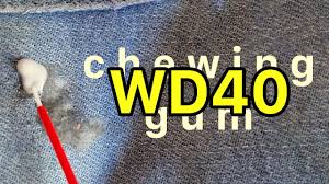 how to remove gum from jeans it s wd40