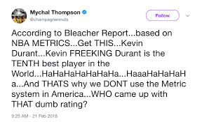 Klay alexander thompson (born february 8, 1990) is an american professional basketball player for the golden state warriors of the national basketball association (nba). Klay S Dad Mychal Thompson Goes On A Fiery Twitter Rant About Durant