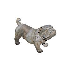 english bulldog sculpture garden statue