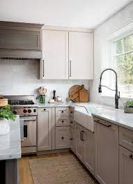 Light Taupe Kitchen Cabinets With