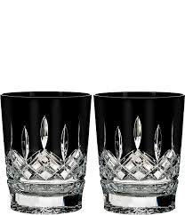 Waterford Lismore Black Crystal Double