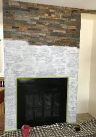 How To Paint A Stacked Stone Fireplace