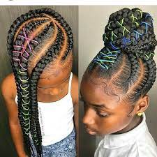 We are back with a beautiful hair style you can use in summer. Brielle Laila B Day Hairstyle Hair Blow Dryer Comb Hair Thread Jam Gel Lil Girl Hairstyles Black Kids Hairstyles Hair Styles