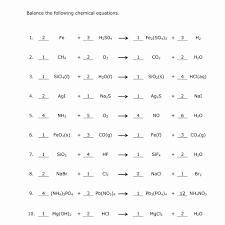 D) is the reaction balanced? Balancing Equations Practice Worksheet Printable Worksheets And Activities For Teachers Parents Tutors And Homeschool Families