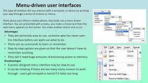 An interface may also refer to controls used in a program that allow the user to interact with the program. User Interfaces The Human Computer Interface Is What Allows The User To Communicate Interact With The Computer And Is Often Called Simply The User Interface Ppt Download