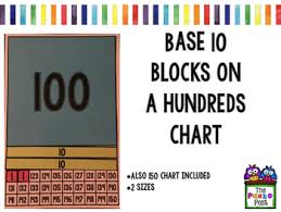 Base 10 Blocks On A Hundreds Chart