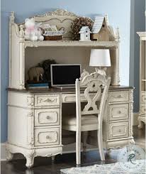 Never miss new arrivals that match exactly what you're looking for! Cinderella Antique White With Grey Rub Through Writing Desk With Hutch From Homelegance Coleman Furniture