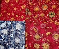 cotton fabric celestials by hoffman