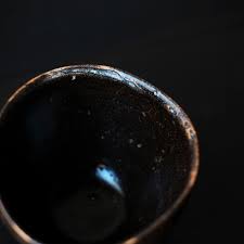 mino ware iron glazed tenmoku teabowl