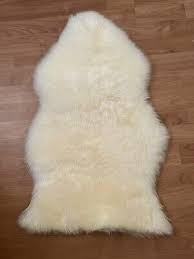 ikea ullerslev off white sheepskin rug